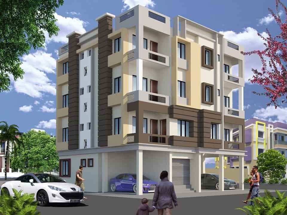Building Elevation Designs Part - 16: ... 3D Building Elevation Design - 3d Buildings Elevation Designs And Plans Photos, Suchitra Junction, ...